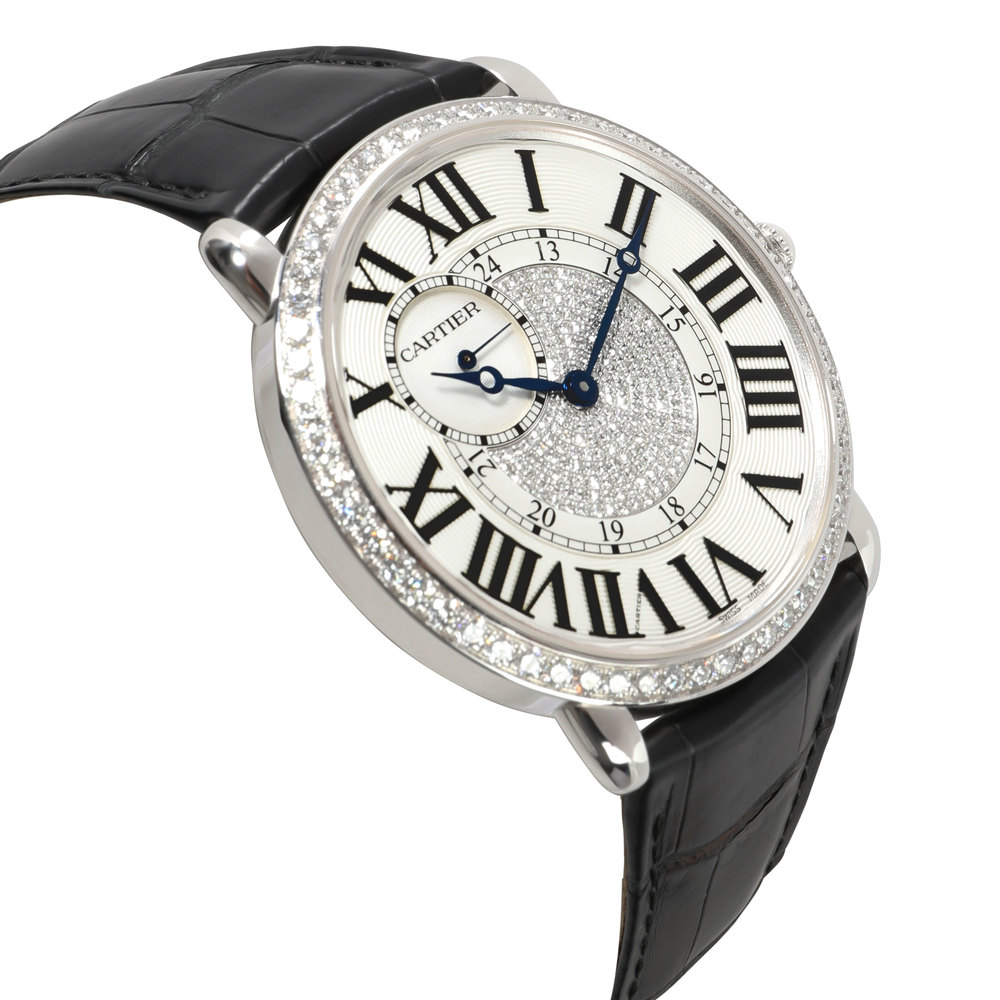 CARTIER Ronde Louis WR007004 Unisex Watch in 18kt White Gold - Picture 4 of 5